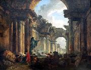 Imaginary View of the Grand Gallery of the Louvre in Ruins, Hubert Robert
